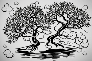 bonsai tree tattoo idea