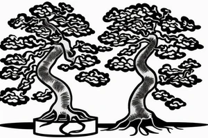 bonsai tree tattoo idea