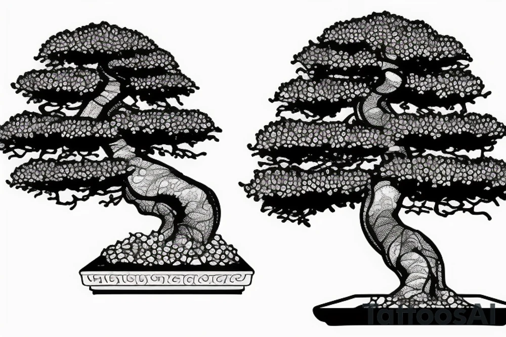 bonsai tree tattoo idea