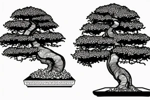 bonsai tree tattoo idea
