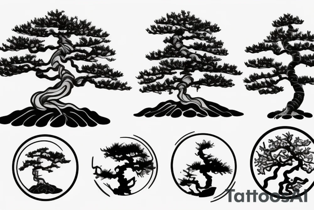 bonsai tree tattoo idea