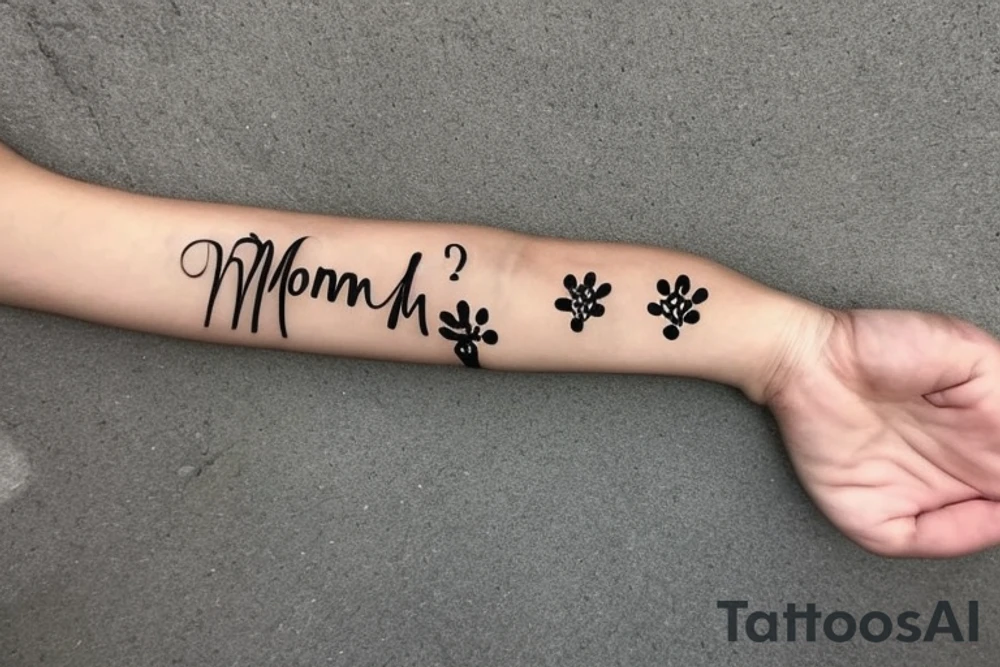 i want a sleeve on my left arm that memorializes my lost pets and family members i want my hand and wrist to be flames and stars and going up my arm will be music notes and pawprints as well as a few personal thing to remember my mom dad foster dad and my son. it could be their names or just somethingthe that they loved my mom loved being a music director my dad loved 57 ford Fairlane and my foster dad loved horse races and my son loved to play video game my lost pets there have been 2 dogs and 7 cats so that's what the paw prints are for tattoo idea