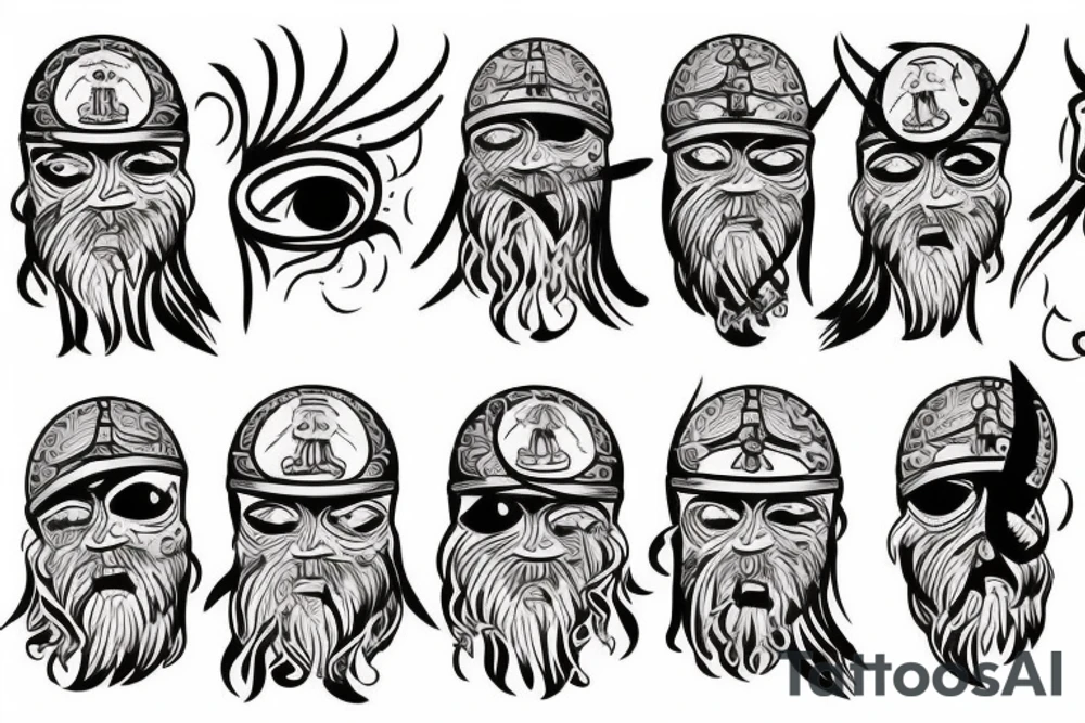 one eyed viking tattoo idea