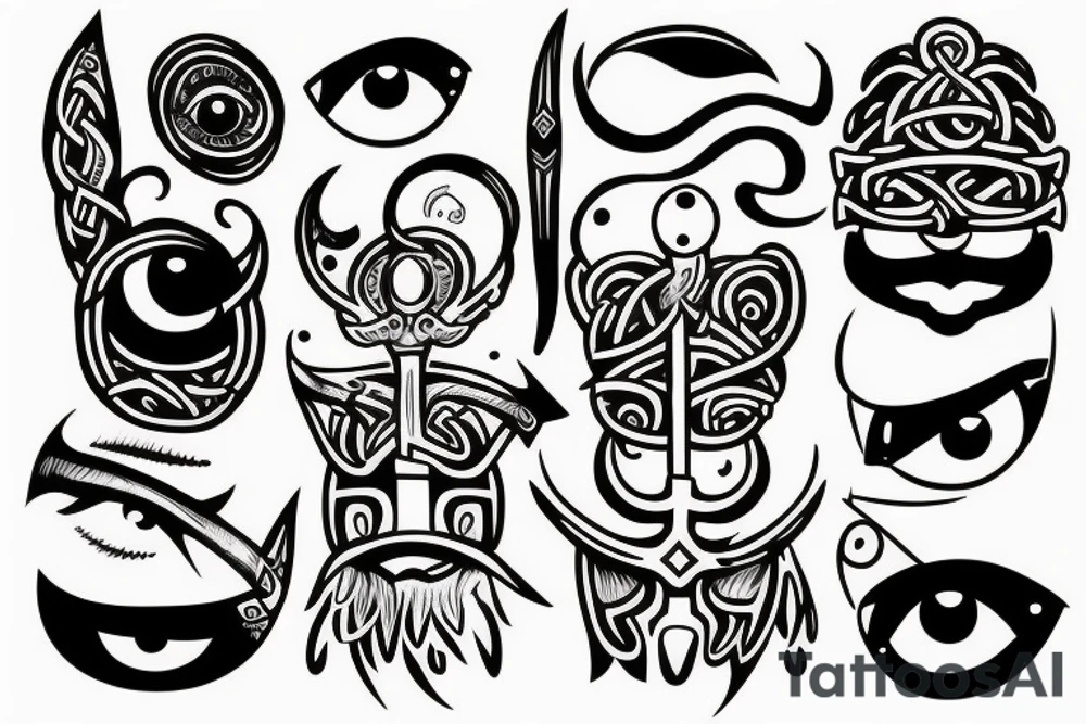 one eyed viking tattoo idea