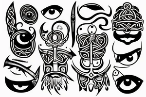 one eyed viking tattoo idea