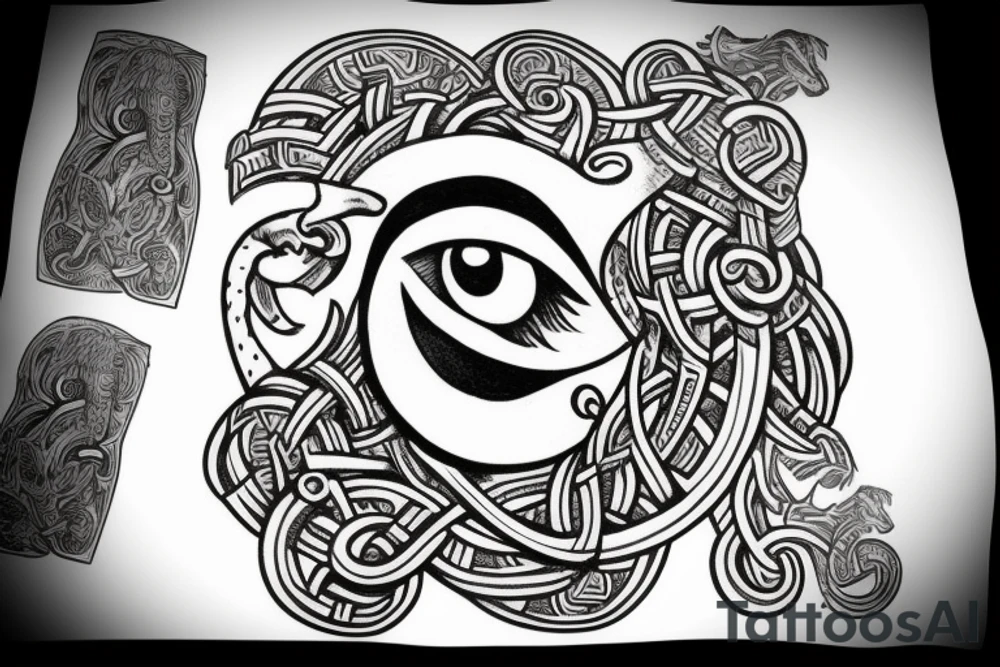 one eyed viking tattoo idea