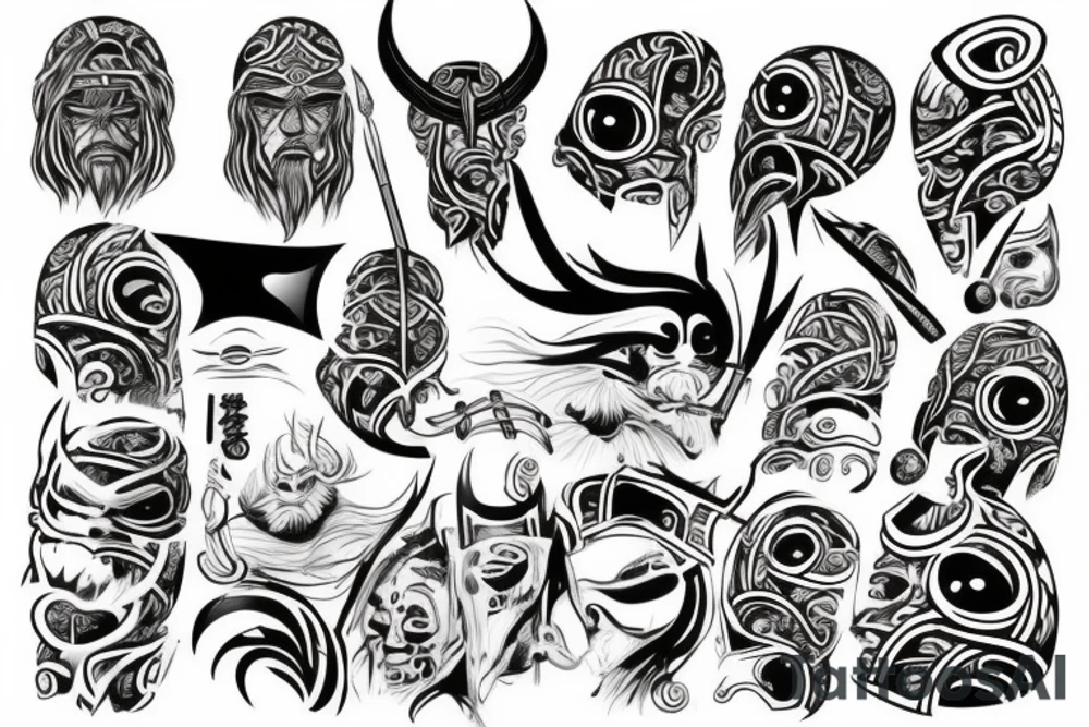 one eyed viking tattoo idea
