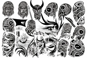 one eyed viking tattoo idea