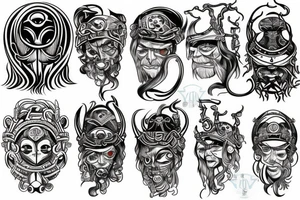 one eyed viking tattoo idea
