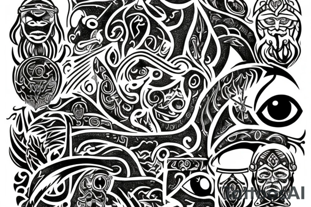 one eyed viking tattoo idea