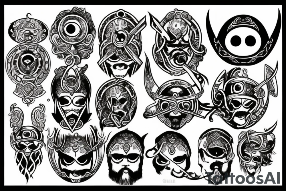 one eyed viking tattoo idea