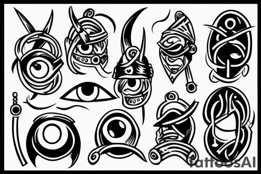 one eyed viking tattoo idea