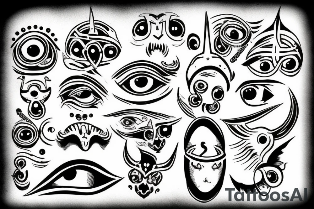 one eyed viking tattoo idea