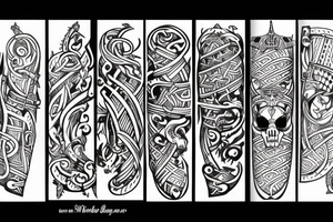 viking ship tattoo idea