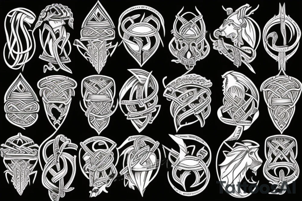 viking ship tattoo idea