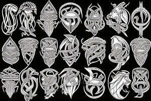 viking ship tattoo idea