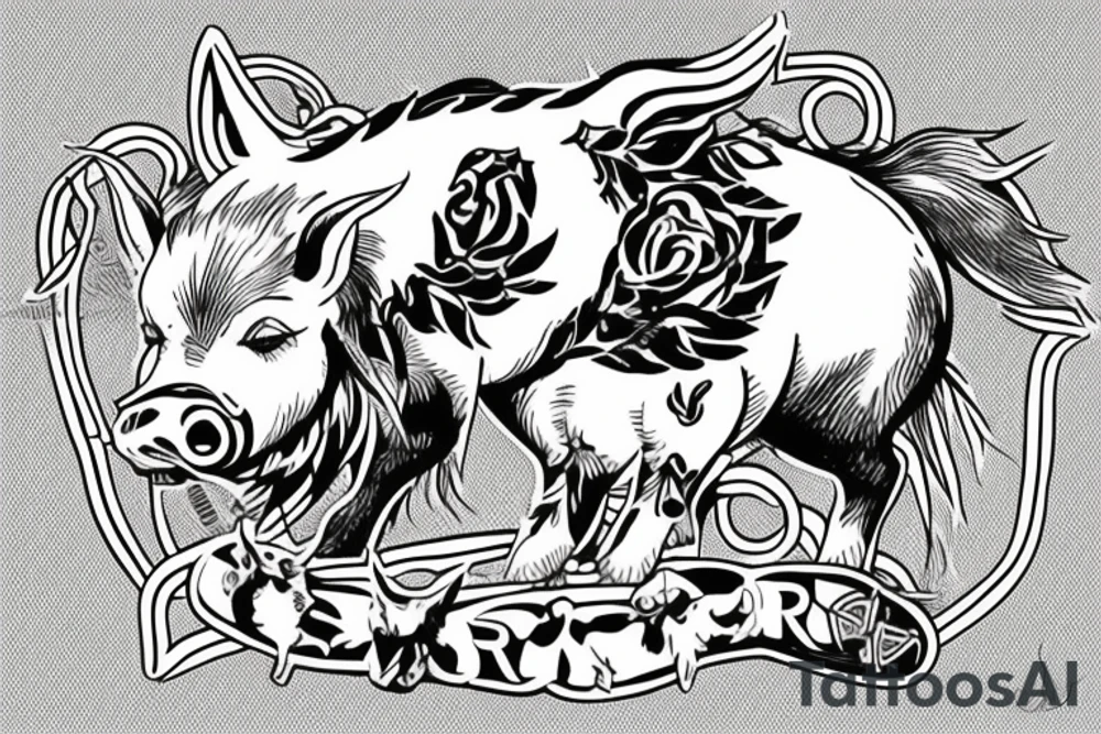 freya riding
war pig tattoo idea