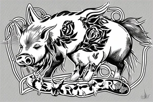 freya riding
war pig tattoo idea