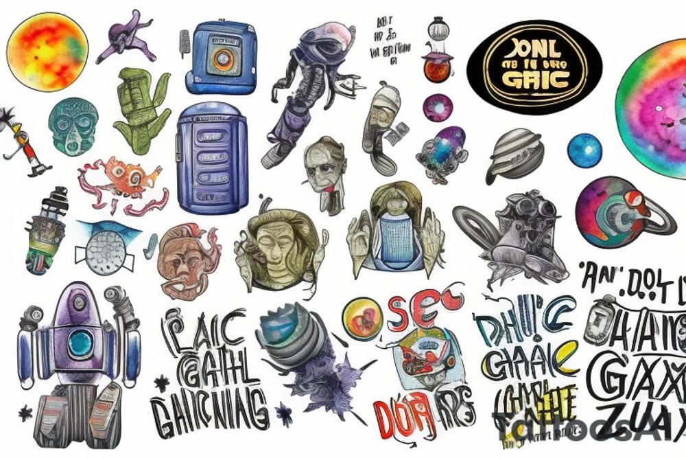 Don't Panic
 Hitch hiker's guide to the Galaxy tattoo idea