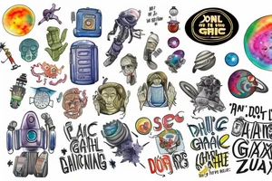 Don't Panic
 Hitch hiker's guide to the Galaxy tattoo idea