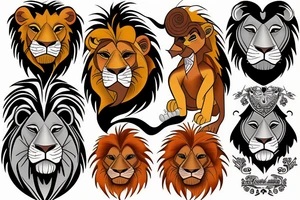 Lion king tattoo idea