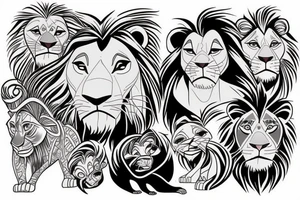 Lion king tattoo idea