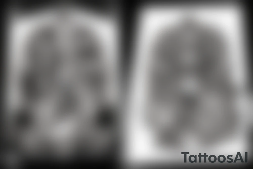 The god of death holding an ace of spades tattoo idea