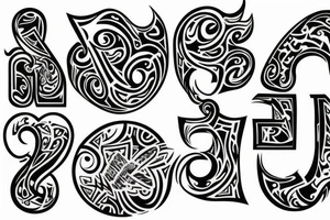 two sons names tattoo idea
