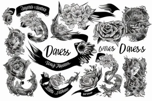 two sons names tattoo idea