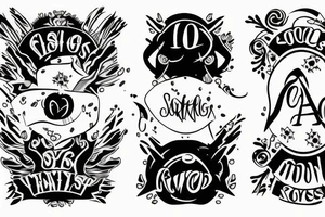 two sons names tattoo idea