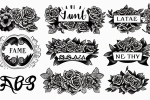 two sons names and date of birth tattoo idea