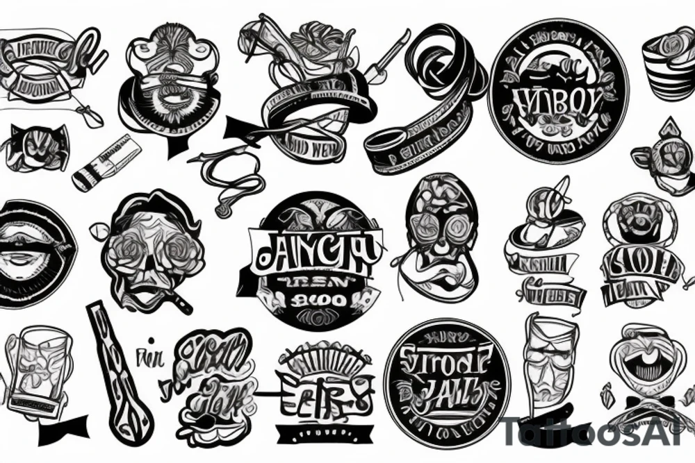 Old school trad ribbon banner tattoo idea