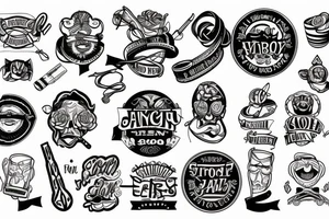 Old school trad ribbon banner tattoo idea