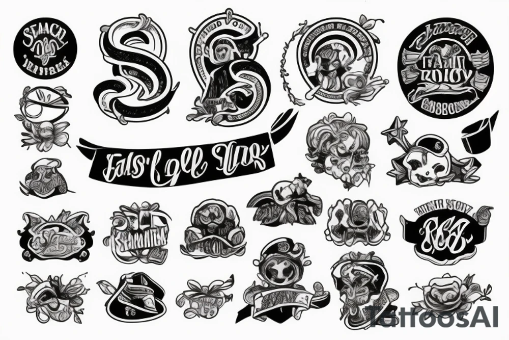 Old school trad ribbon banner tattoo idea