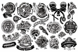 Old school trad ribbon banner tattoo idea