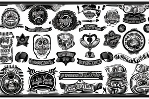 Old school trad ribbon banner tattoo idea