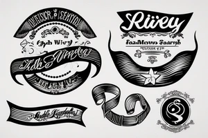 Old school trad ribbon banner tattoo idea