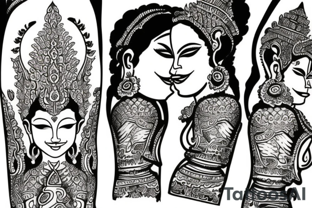 apsara angkor tattoo idea