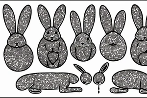 lucky rabbit tattoo idea