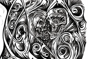 I want the 7 layers of hell from the poem " Dantes Inferno" in spiral going down my leg. tattoo idea