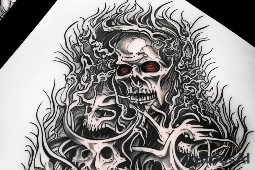 I want the 7 layers of hell from the poem " Dantes Inferno" in spiral going down my leg. tattoo idea