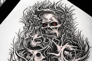 I want the 7 layers of hell from the poem " Dantes Inferno" in spiral going down my leg. tattoo idea