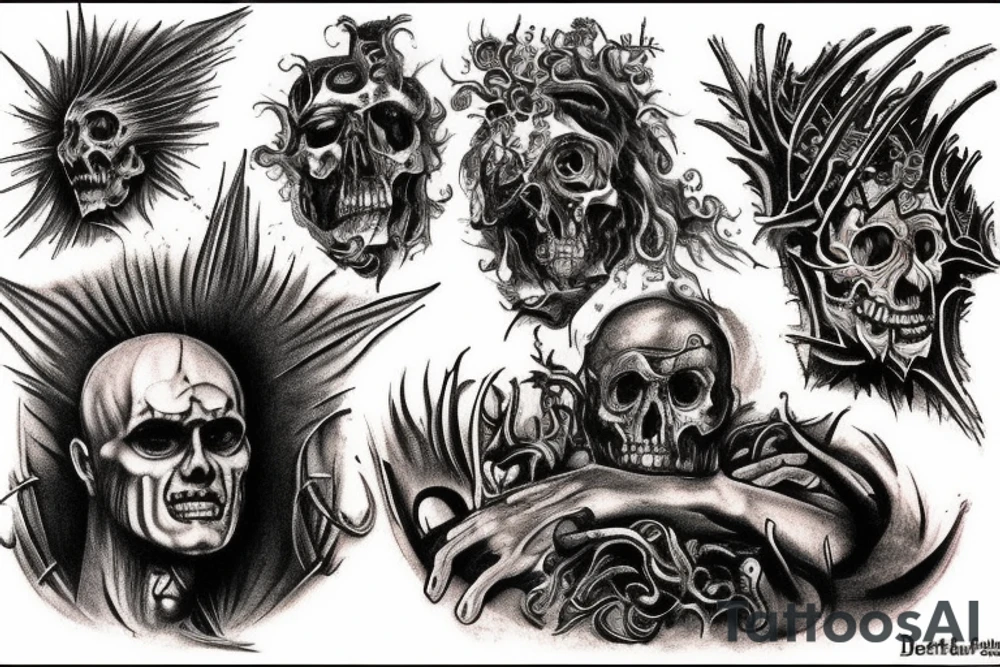 I want the 7 layers of hell from the poem " Dantes Inferno" in spiral going down my leg. tattoo idea