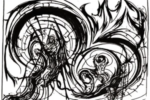 I want the 7 layers of hell from the poem " Dantes Inferno" in spiral going down my leg. tattoo idea