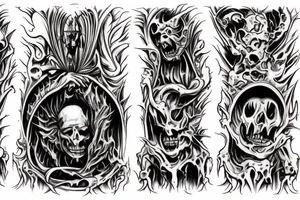 I want the 7 layers of hell from the poem " Dantes Inferno" in spiral going down my leg. tattoo idea