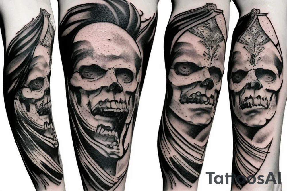 Dantes Inferno leg sleeve tattoo idea
