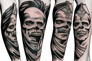 Dantes Inferno leg sleeve tattoo idea