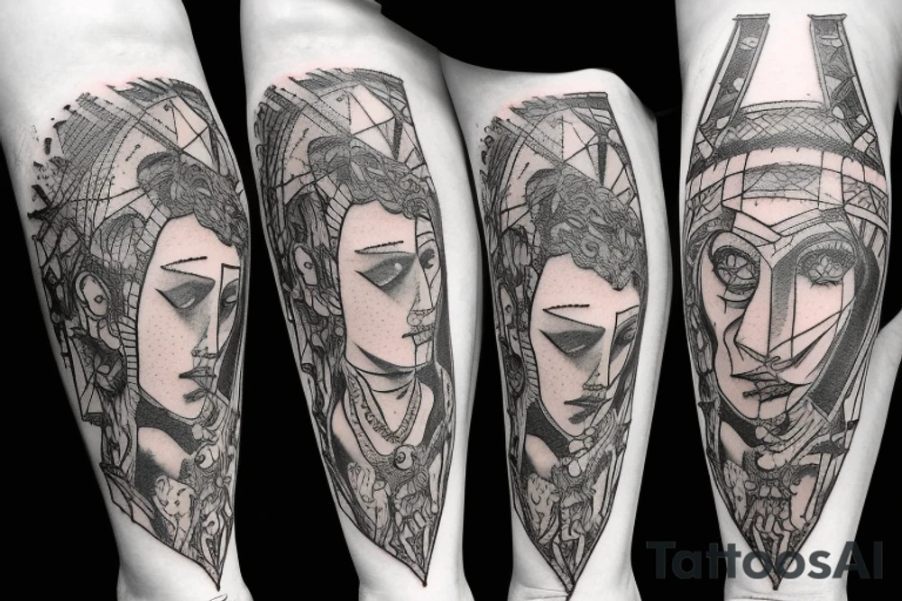 Dantes Inferno entire leg sleeve tattoo idea