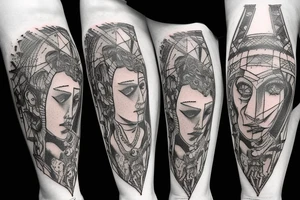 Dantes Inferno entire leg sleeve tattoo idea