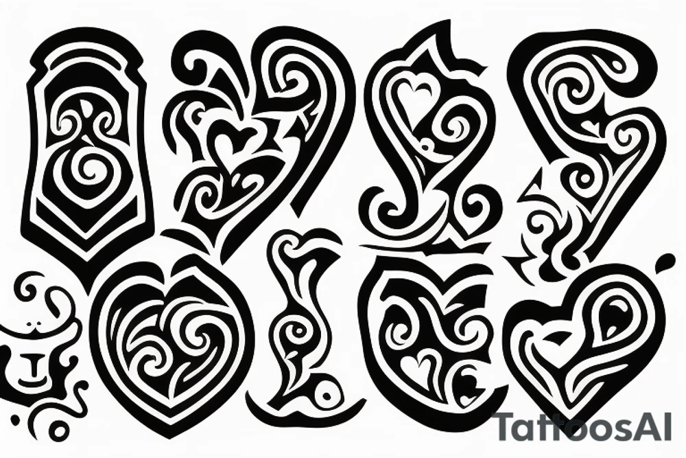 2 Questions marks symmetrically disposed form a hearth tattoo idea